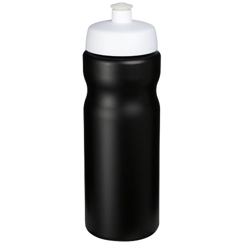 Bouteille de sport à personnaliser 650ml Baseline® noir / blanc